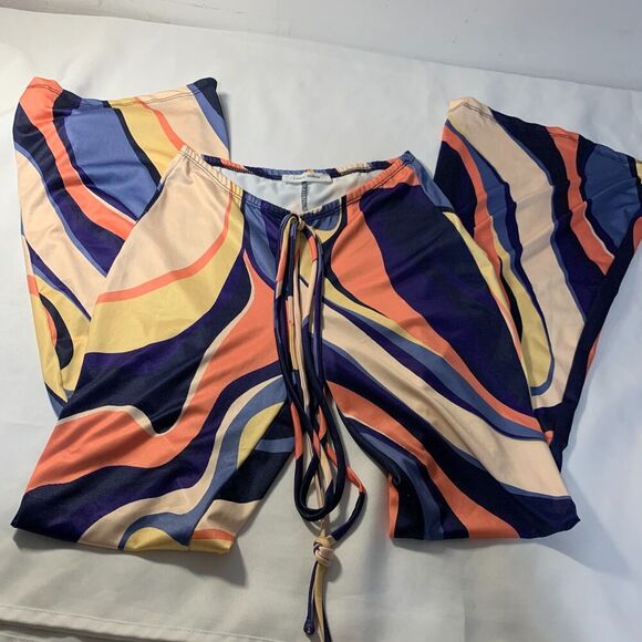 WOMEN'S CHERRY MELLOW PSYCHEDELIC SET OF PANTS AND TOP SIZE SMALL JUVENILE STYLE - Picture 4 of 11